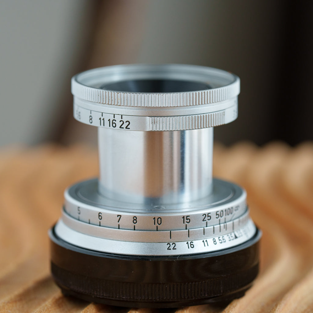 Leica Elmar 50mm f/3.5 Mマウント フード付き