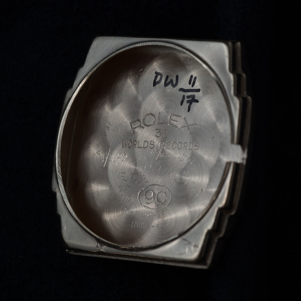 ROLEX 1930s Rectangle 9ct GOLD