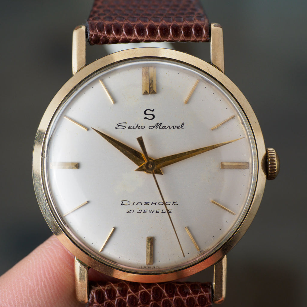 SEIKO MARVEL Diashock 21J 14K GF