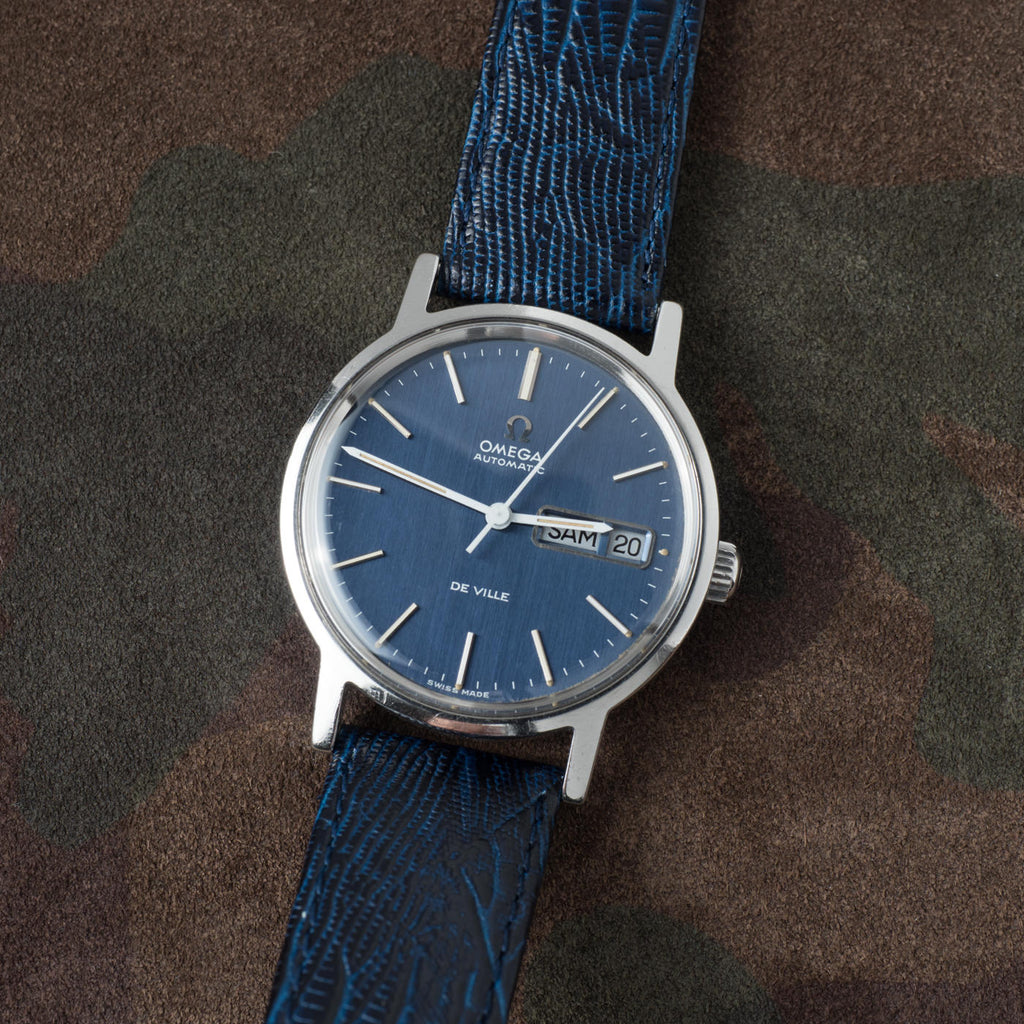 OMEGA DE VILLE NAVY DIAL 1970s Cal.1022