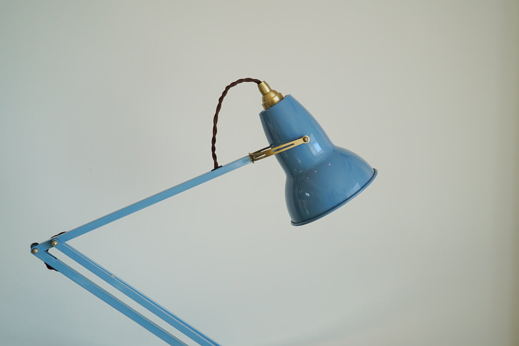 Anglepoise 1227 Brass Desk Lamp Dusty Blue - アングルポイズ 水色