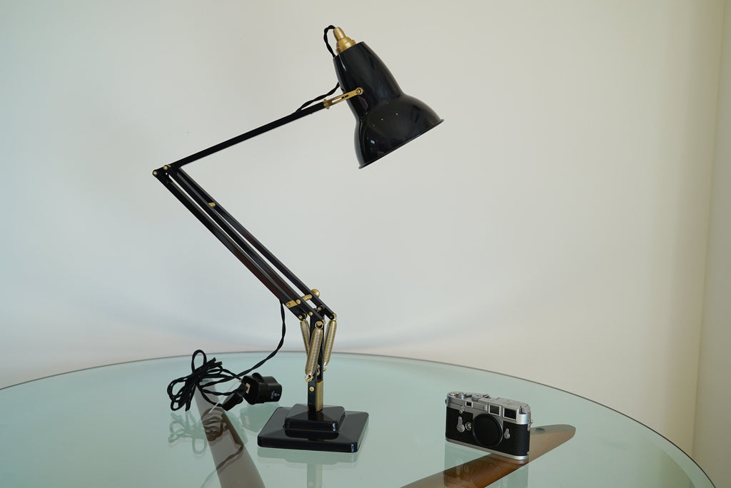 Anglepoise 1227 Brass Desk Lamp Deep Slate - アングルポイズ 黒色