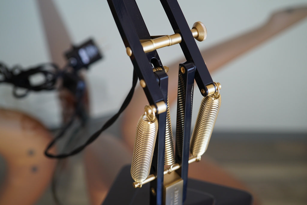 Anglepoise 1227 Brass Desk Lamp Deep Slate - アングルポイズ 黒色