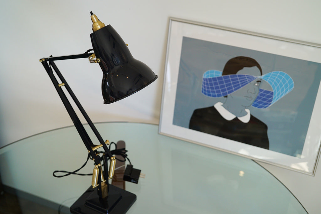 Anglepoise 1227 Brass Desk Lamp Deep Slate - アングルポイズ 黒色