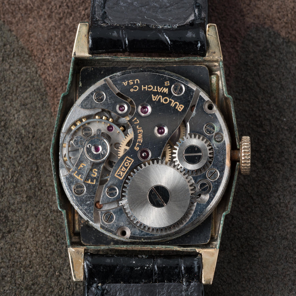 BULOVA Rectangle Balck Dial