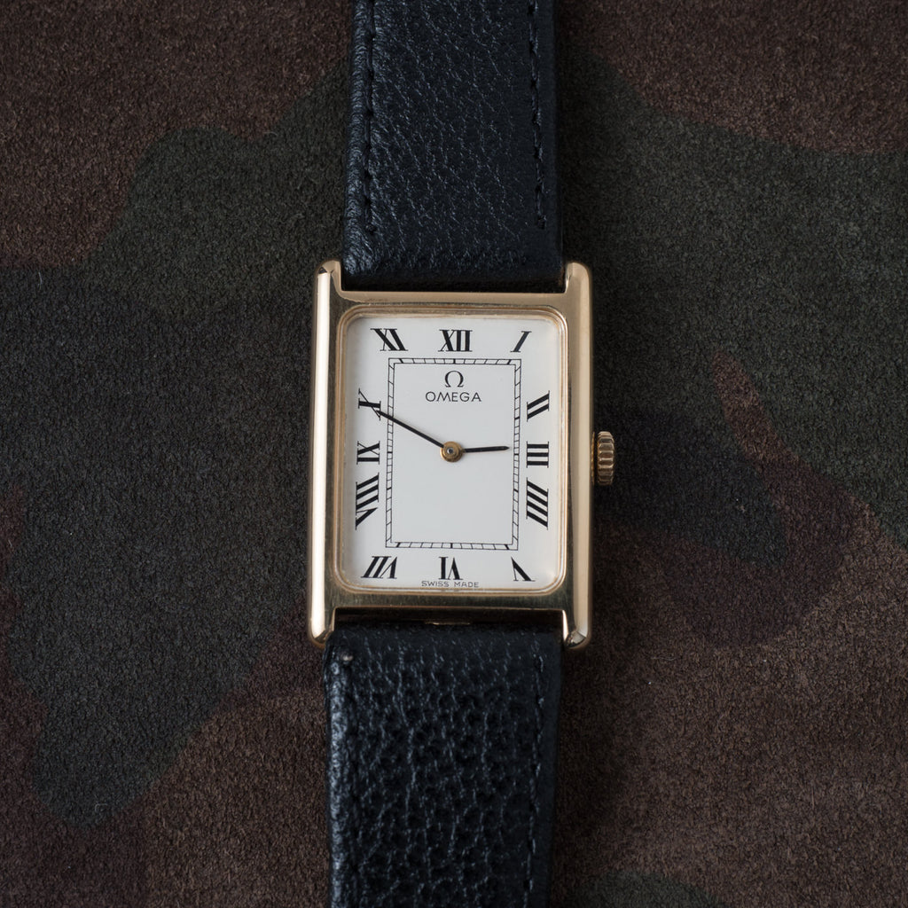 OMEGA "Tank Style" Rectangle 14K