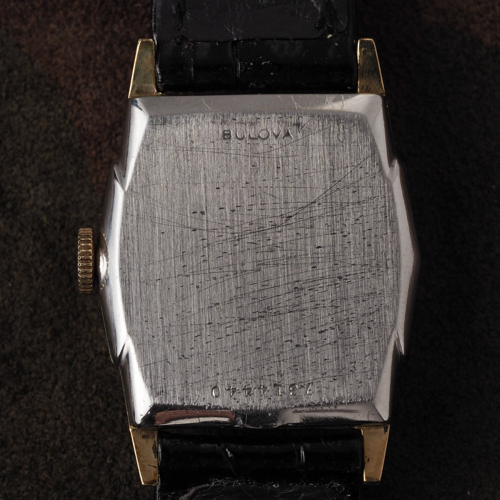 BULOVA Rectangle Balck Dial