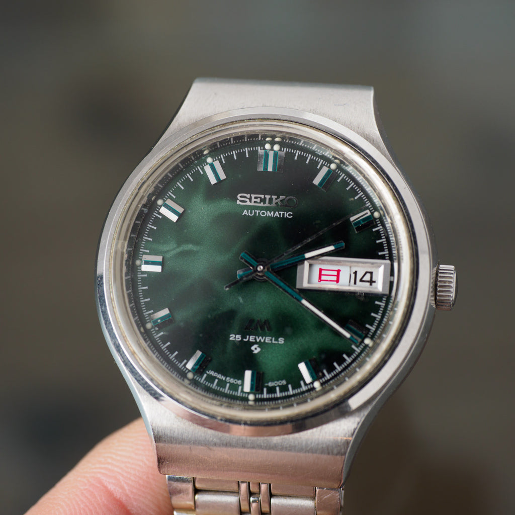 LORD MATIC 5606-6040 GREEN MARBLE DIAL