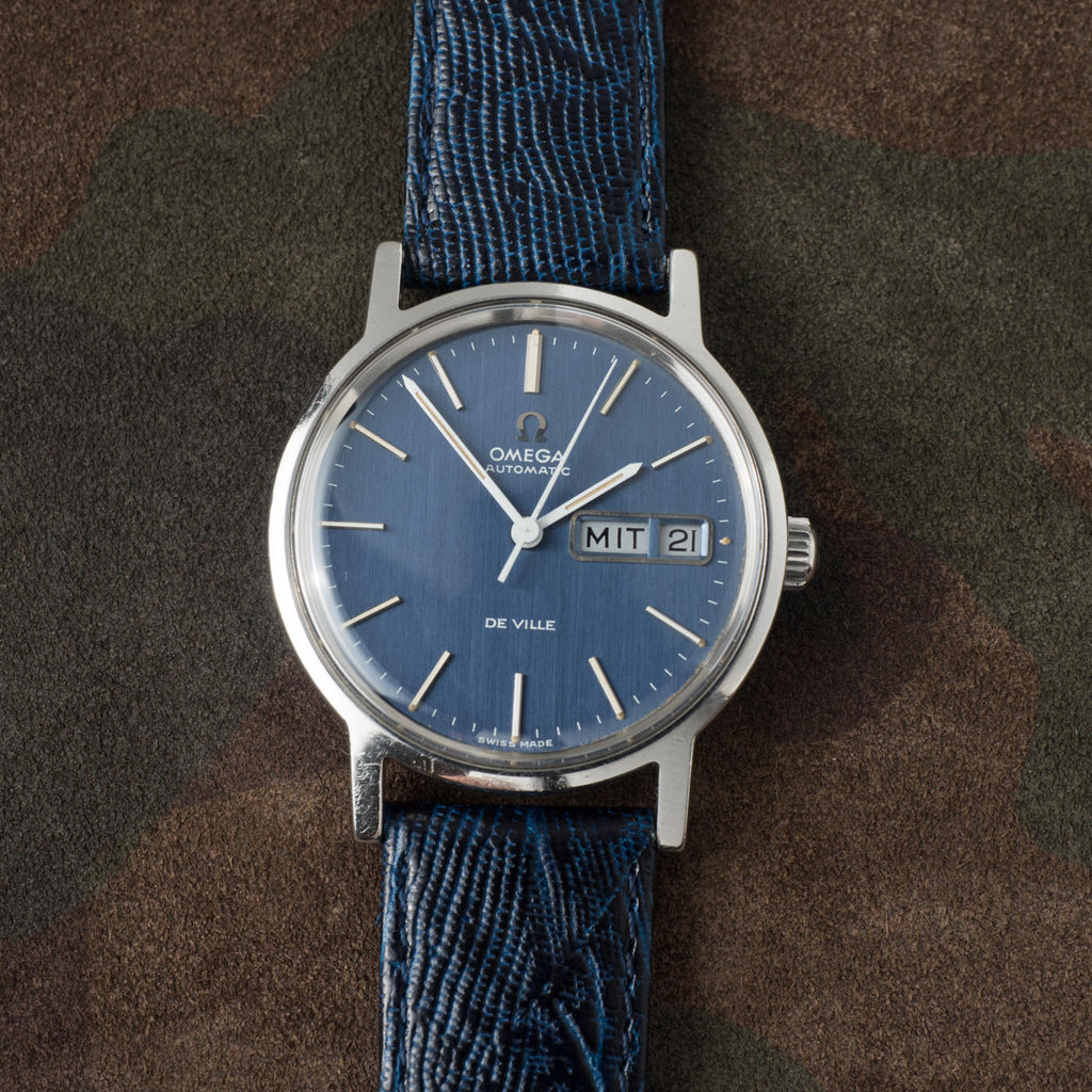 OMEGA DE VILLE NAVY DIAL 1970s Cal.1022