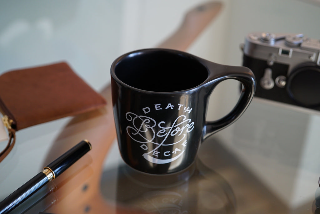 Death Before Decaf - Lino Mug (notNeutral x Department of Brewology) マグカップ