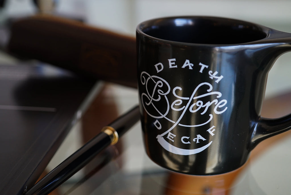 Death Before Decaf - Lino Mug (notNeutral x Department of Brewology) マグカップ