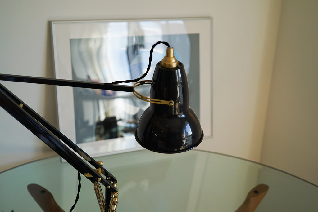 Anglepoise 1227 Brass Desk Lamp Deep Slate - アングルポイズ 黒色