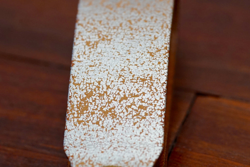 クラックレザー キーリング (シルバー)