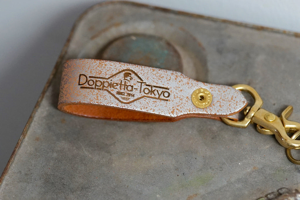 クラックレザー キーリング (シルバー)