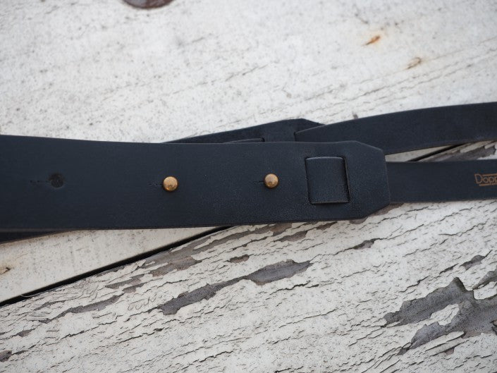 クラックレザー カメラストラップ (ブラック)