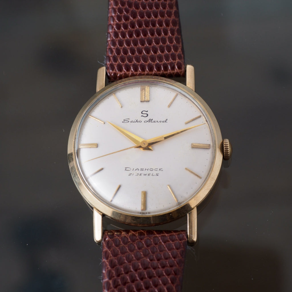 SEIKO MARVEL Diashock 21J 14K GF