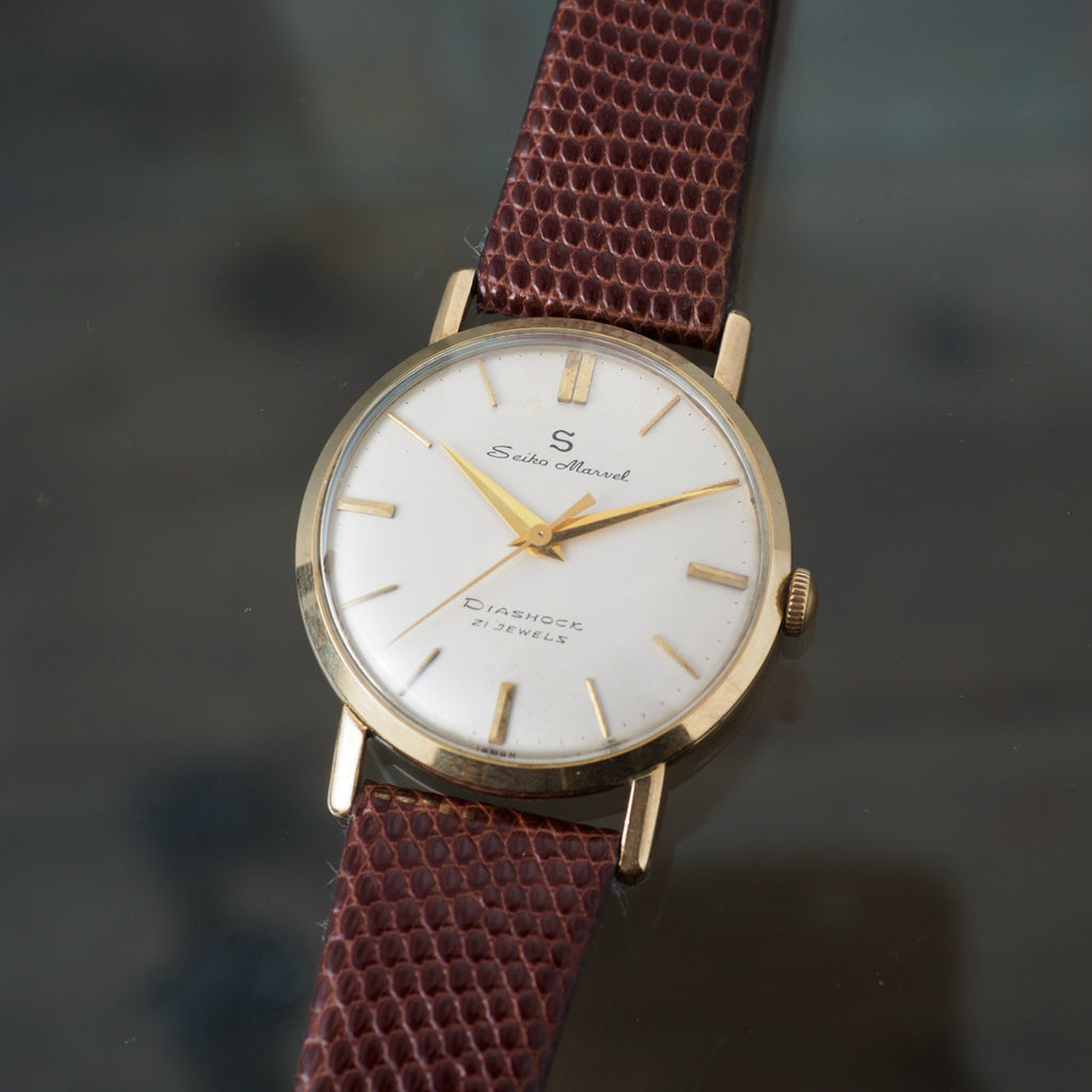 SEIKO MARVEL Diashock 21J 14K GF