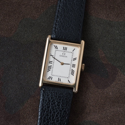 OMEGA "Tank Style" Rectangle 14K