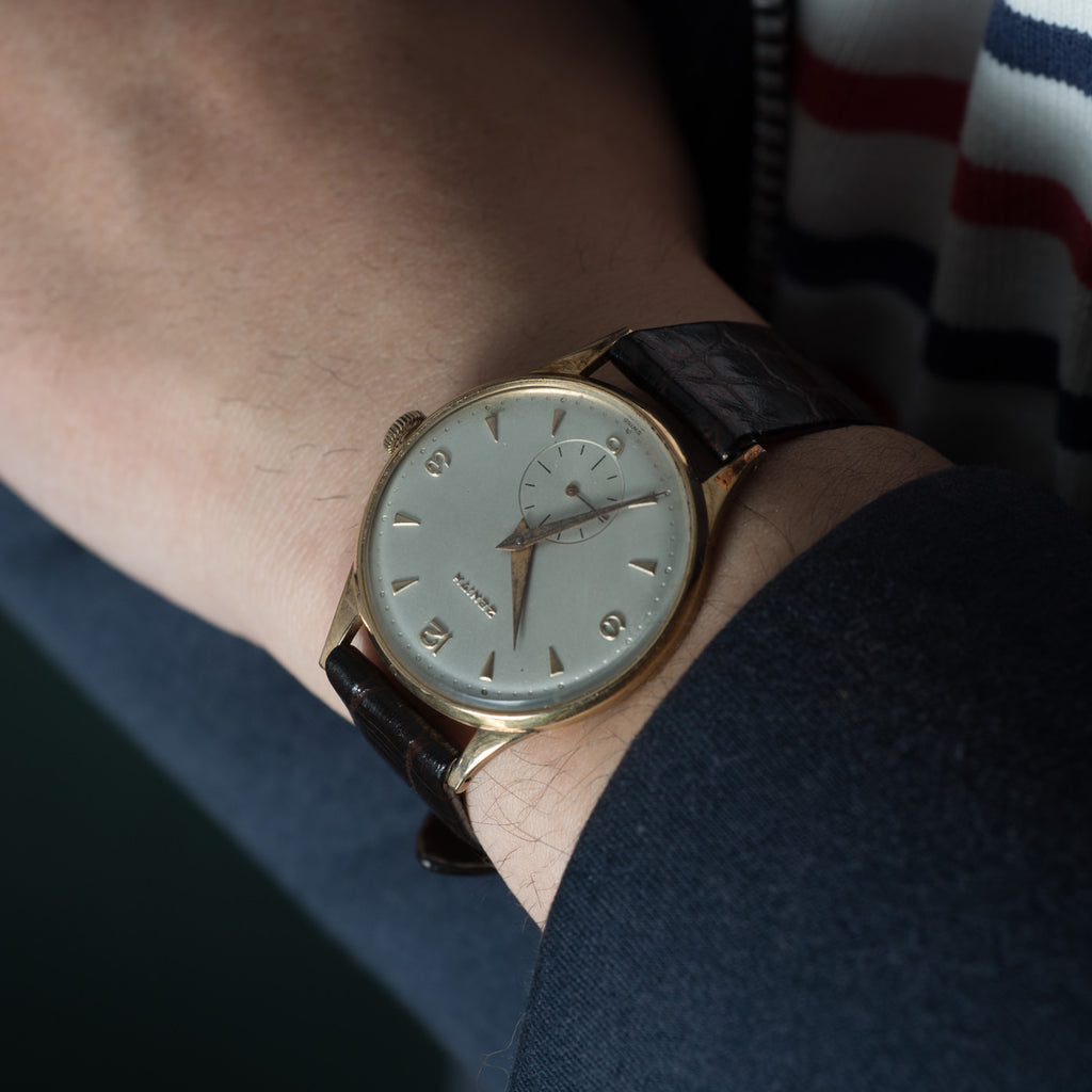 ZENITH 18K Solid Gold Round 1950s