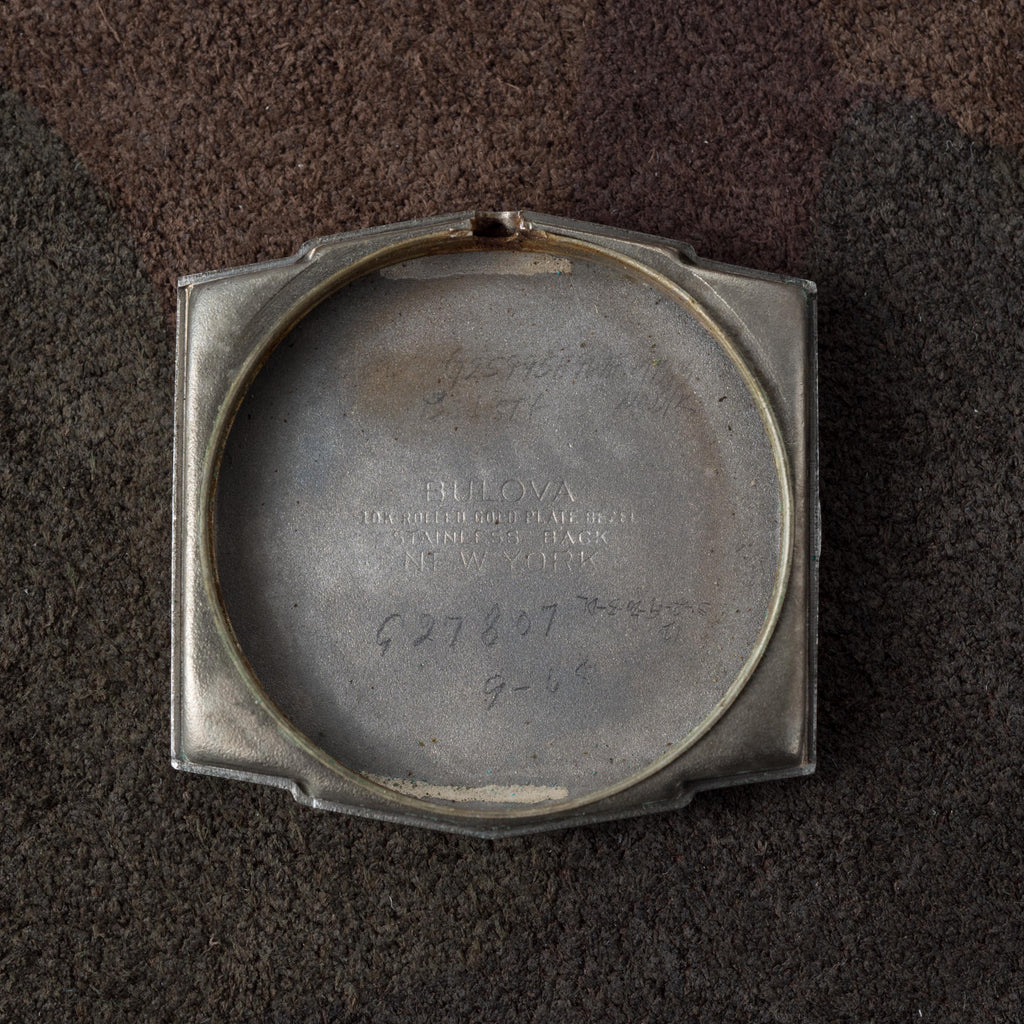 BULOVA Rectangle Balck Dial