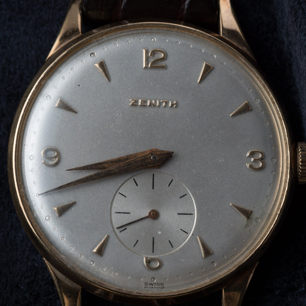ZENITH 18K Solid Gold Round 1950s