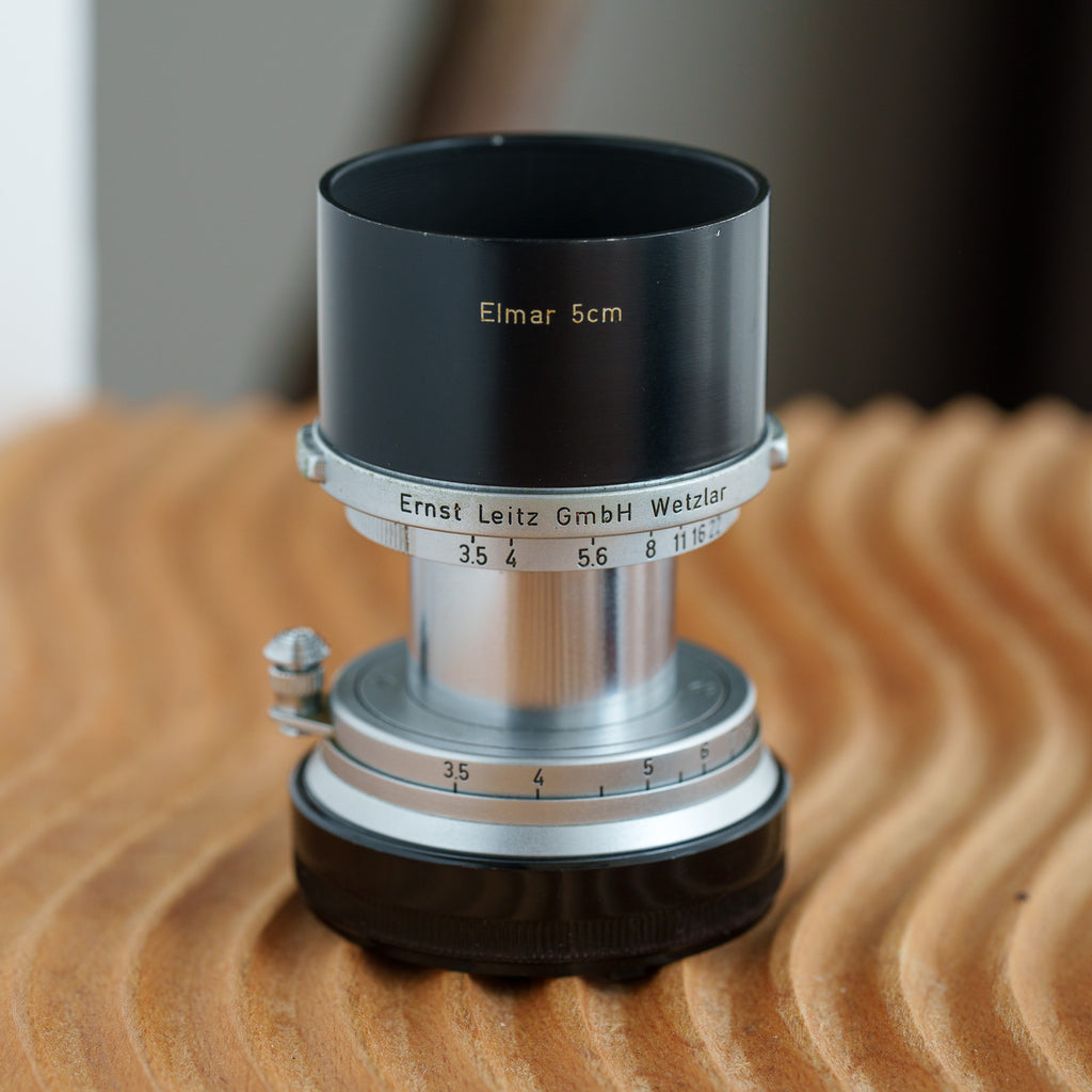 Leica Elmar 50mm f/3.5 Mマウント フード付き