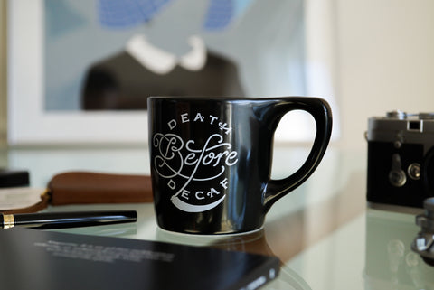 Death Before Decaf - Lino Mug (notNeutral x Department of Brewology) マグカップ