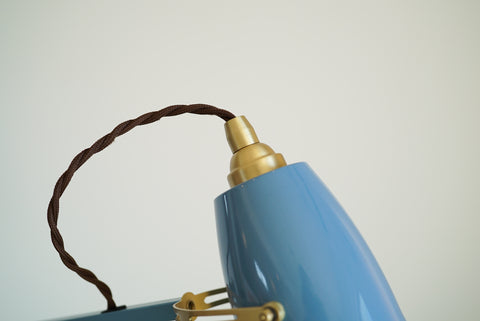 Anglepoise 1227 Brass Desk Lamp Dusty Blue - アングルポイズ 水色