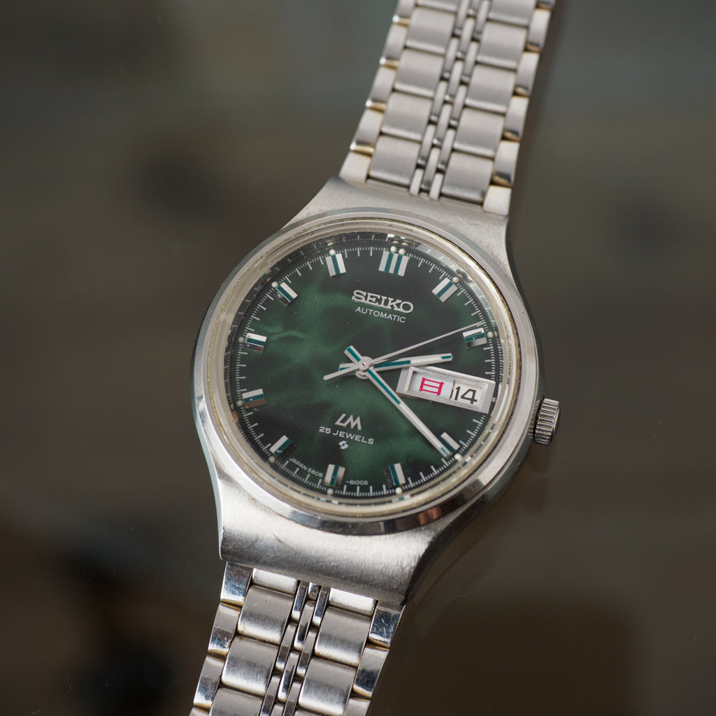 LORD MATIC 5606-6040 GREEN MARBLE DIAL